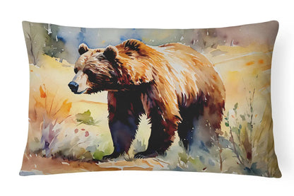 Grizzly Bear Throw Pillow-0