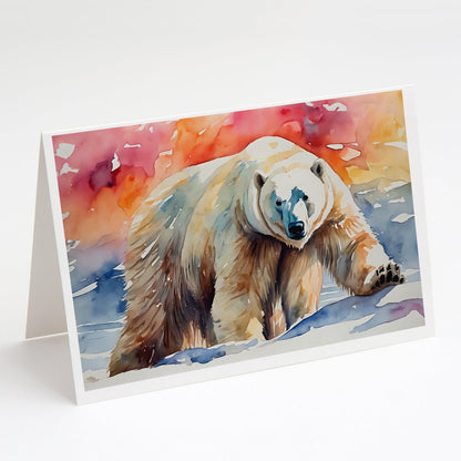 Polar Bear Greeting Cards Pack of 8 Caroline's Treasures
