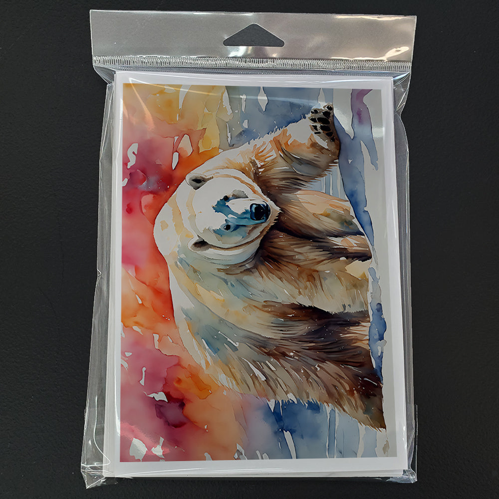 Polar Bear Greeting Cards Pack of 8 Caroline's Treasures