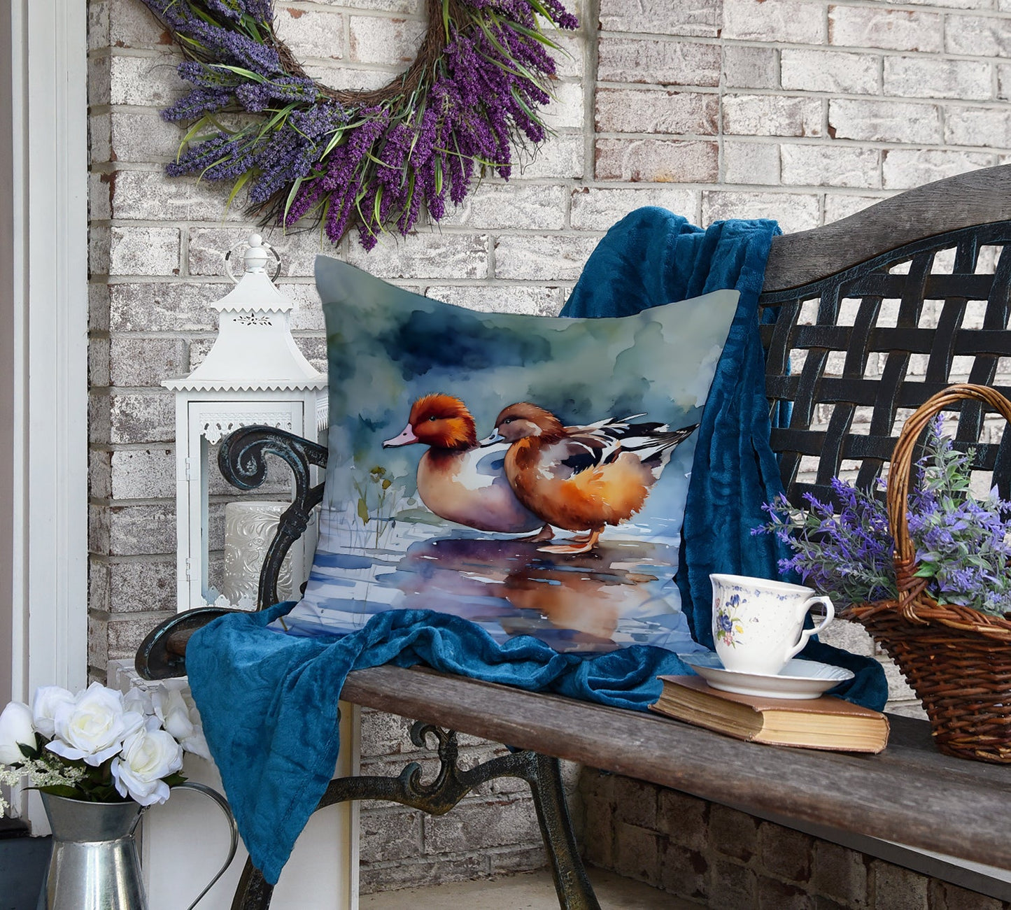 Redhead Duck Throw Pillow Caroline's Treasures