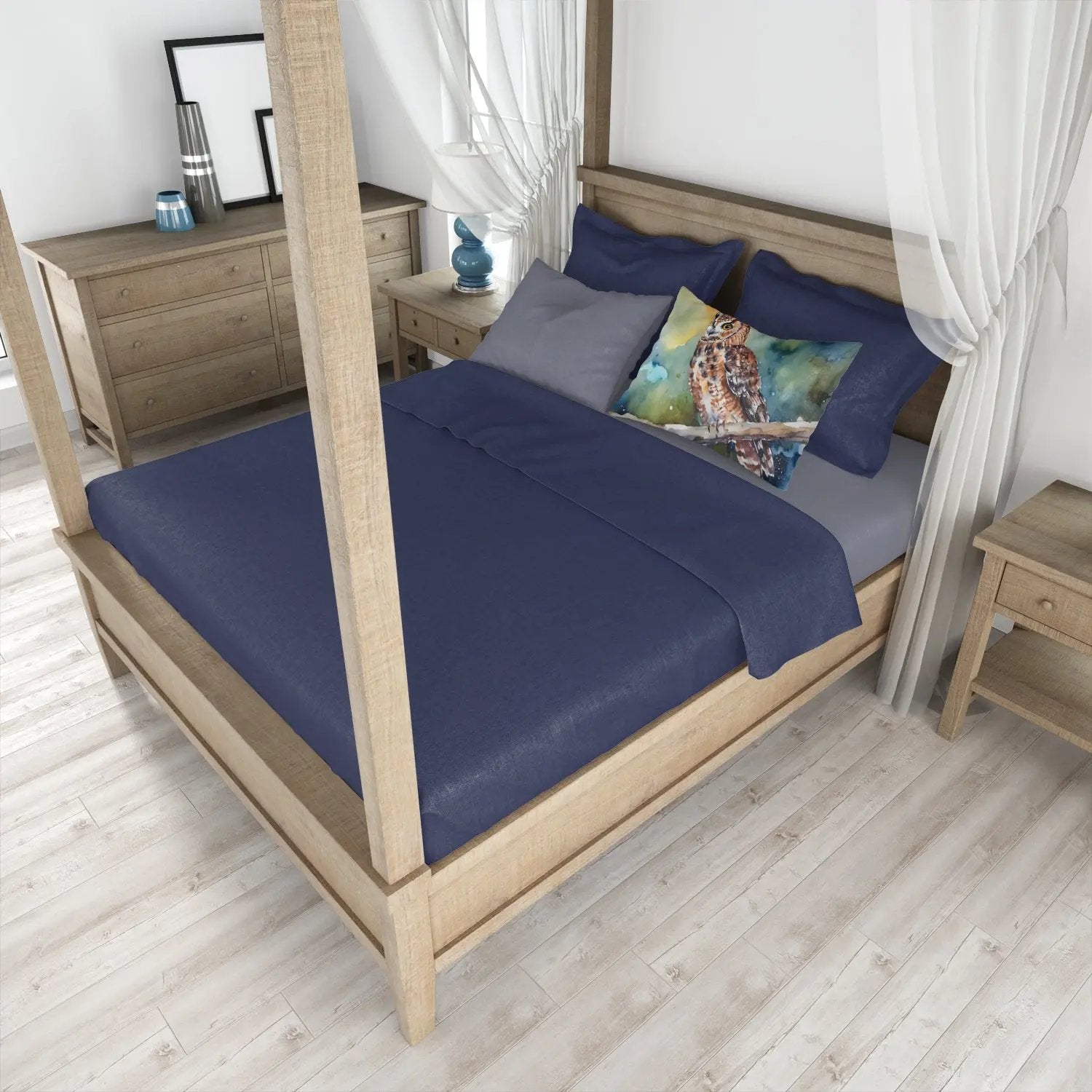 Tawny Owl Standard Pillowcase-3