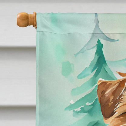 Norfolk Terrier Christmas House Flag - Vivid Treasure Zone