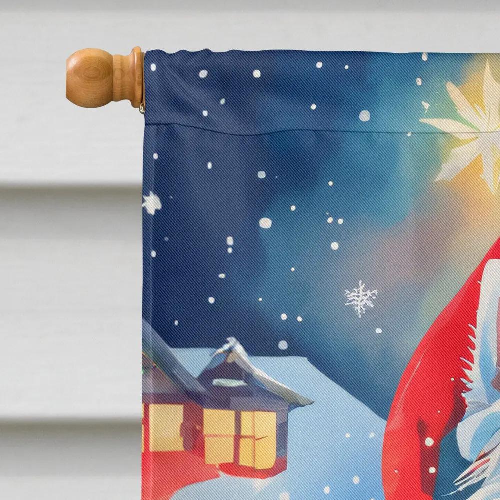 Westie Christmas House Flag-2