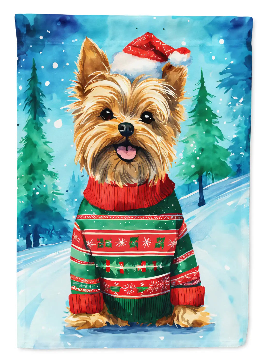 Yorkshire Terrier Yorkie Christmas Garden Flag Caroline's Treasures