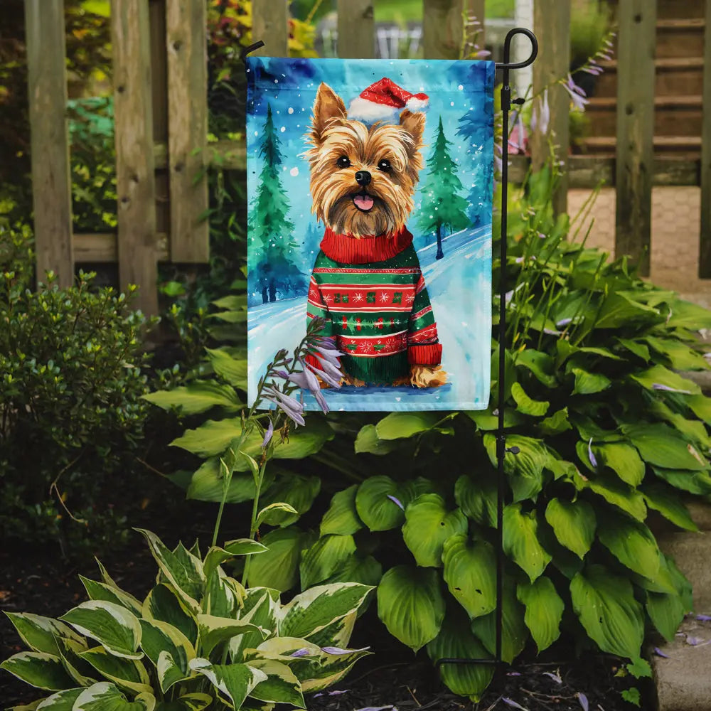 Yorkshire Terrier Yorkie Christmas Garden Flag Caroline's Treasures