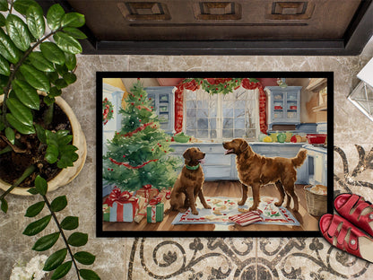 Chesapeake Bay Retriever Christmas Cookies Doormat Caroline's Treasures
