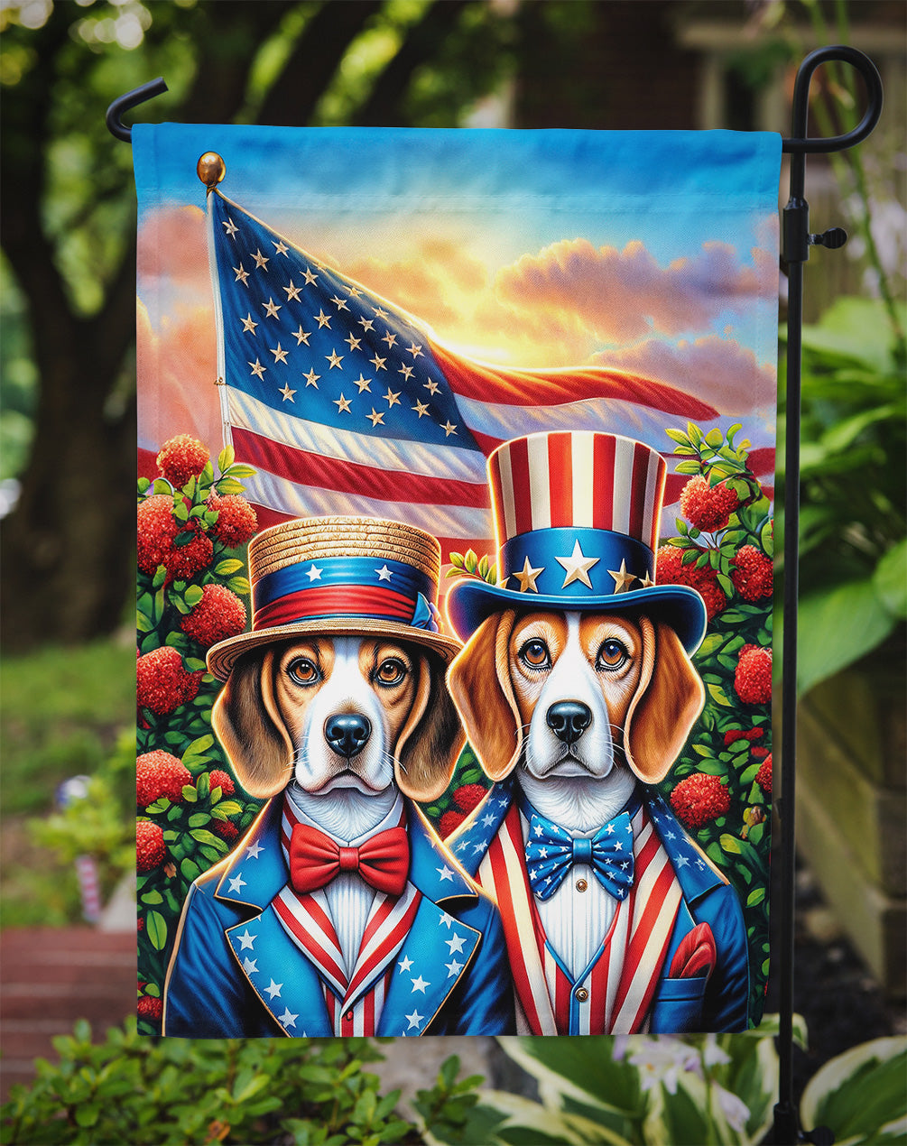 All American Beagle Garden Flag Caroline's Treasures