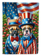 American French Bulldog House Flag - Vivid Treasure Zone