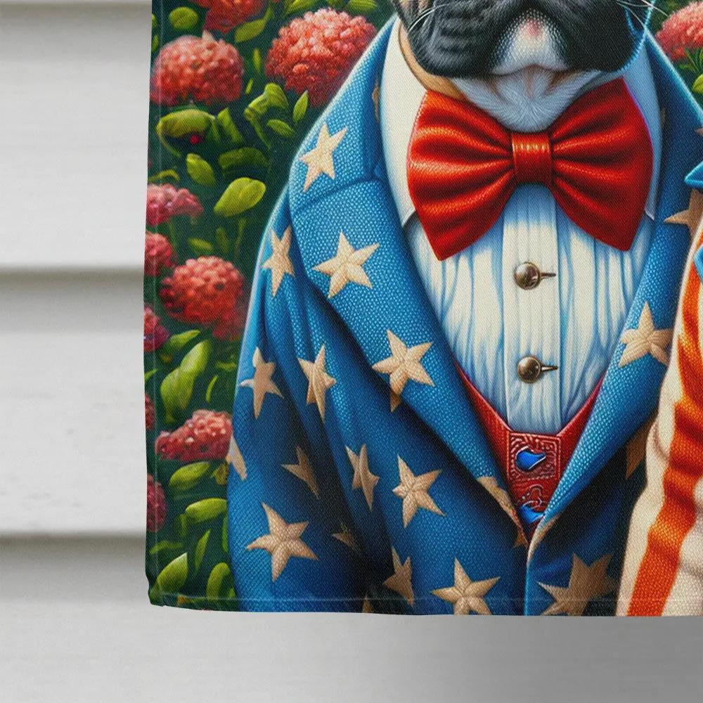 American French Bulldog House Flag - Vivid Treasure Zone