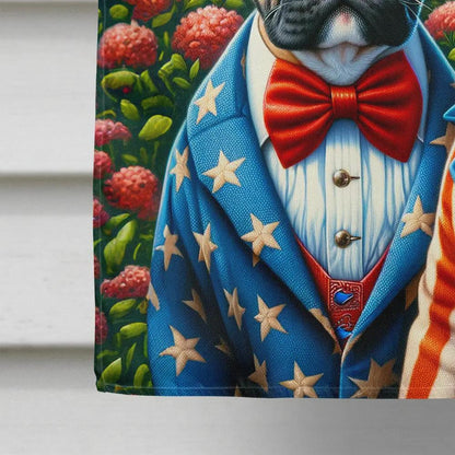 American French Bulldog House Flag - Vivid Treasure Zone