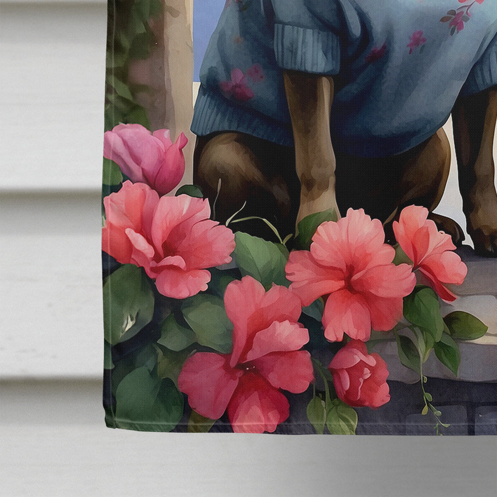 French Bulldog Two Hearts House Flag Caroline's Treasures