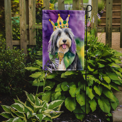 Bearded Collie King of Mardi Gras Garden Flag Caroline's Treasures
