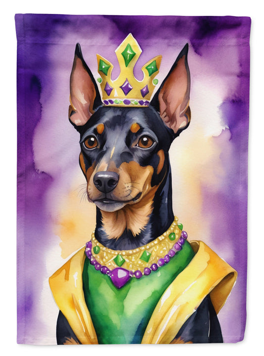 Manchester Terrier King of Mardi Gras House Flag Caroline's Treasures