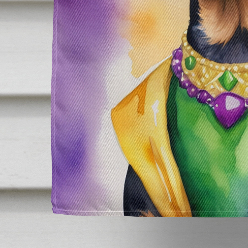 Manchester Terrier King of Mardi Gras House Flag Caroline's Treasures