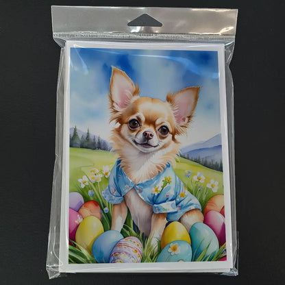 Chihuahua Easter Egg Hunt Greeting Cards Pack of 8 Caroline's Treasures