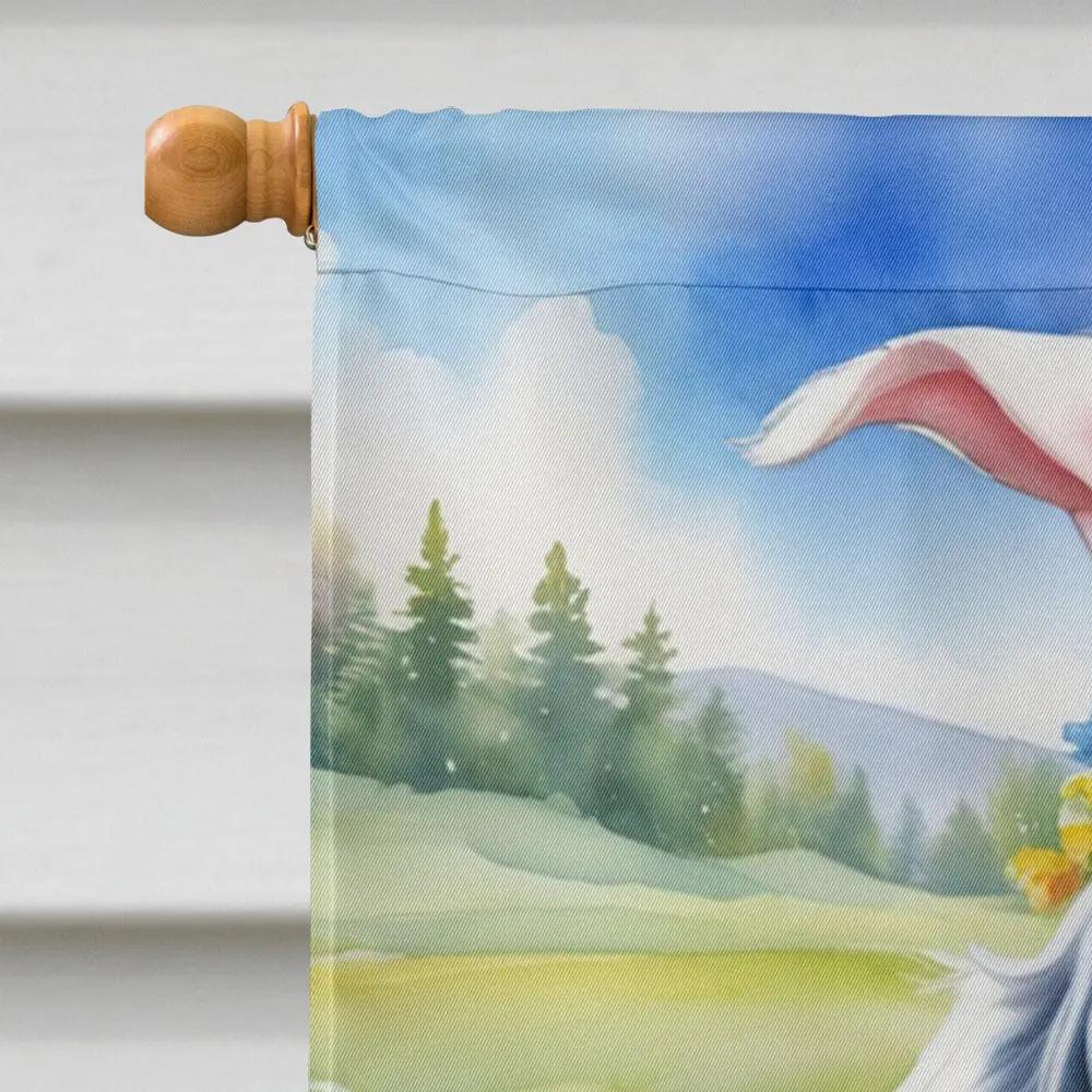 English Setter Easter Egg Hunt House Flag Caroline's Treasures