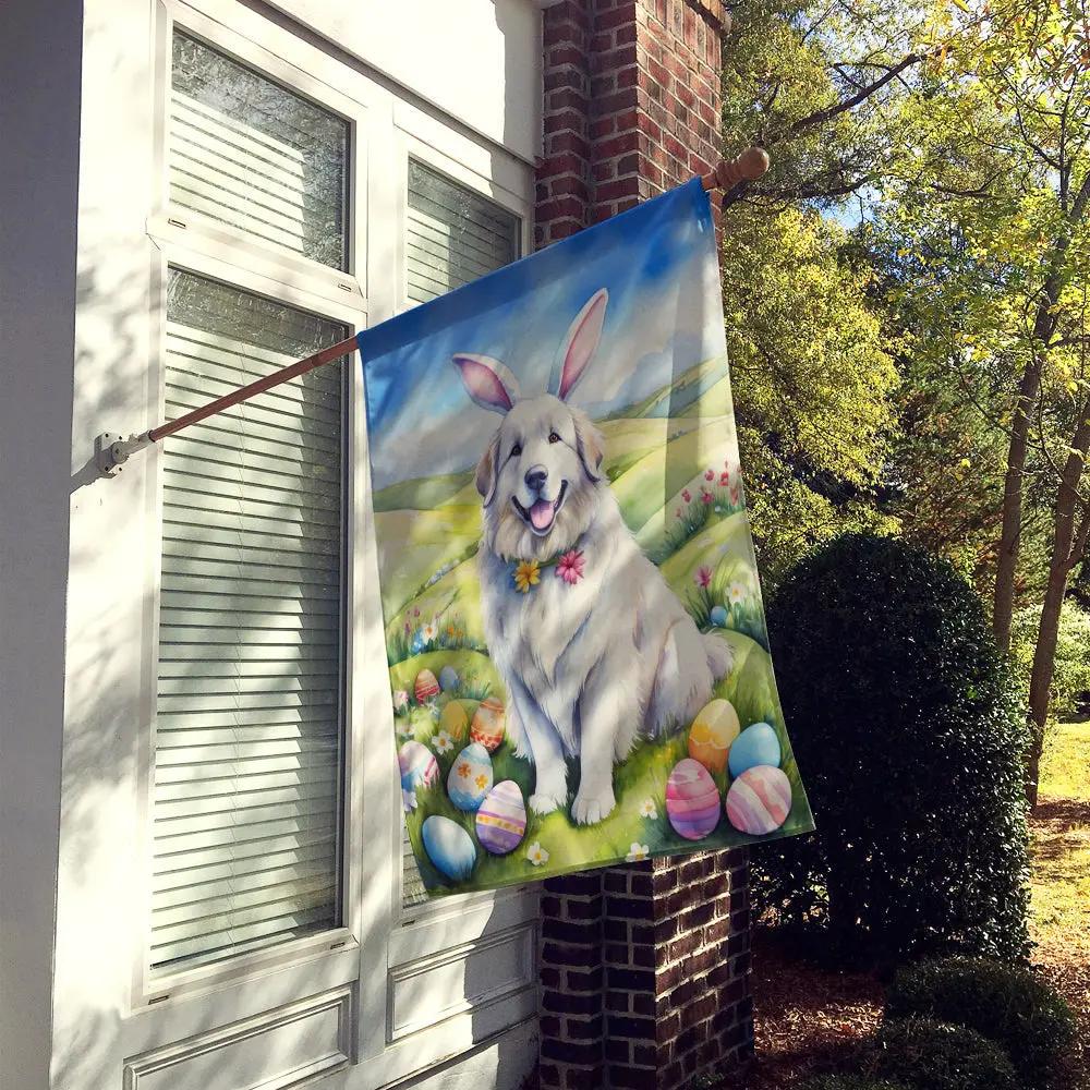 Great Pyrenees Easter Egg Hunt House Flag Caroline's Treasures