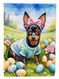 Miniature Pinscher Easter Egg Hunt Garden Flag Caroline's Treasures