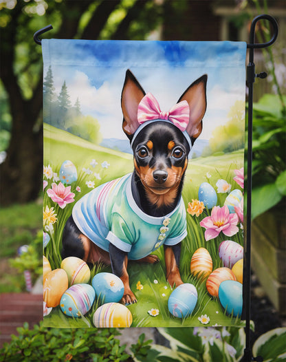 Miniature Pinscher Easter Egg Hunt Garden Flag Caroline's Treasures