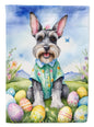 Schnauzer Easter Egg Hunt House Flag - Vivid Treasure Zone