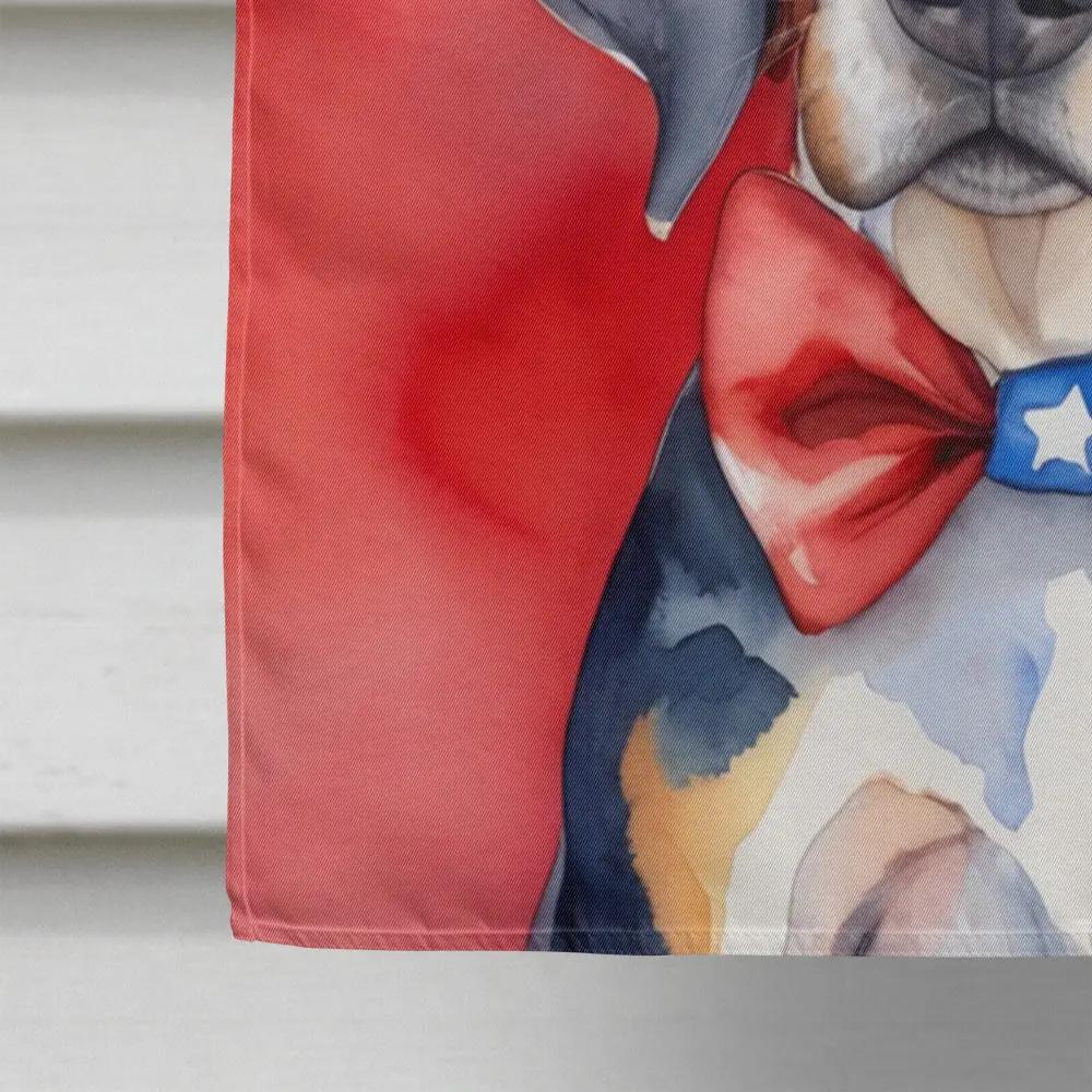 American English Coonhound Patriotic American House Flag - Vivid Treasure Zone