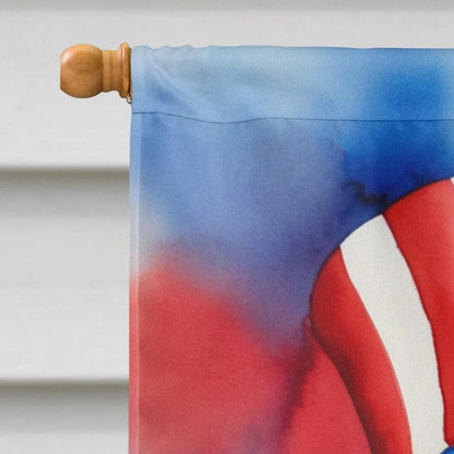 Dachshund Patriotic American House Flag-2