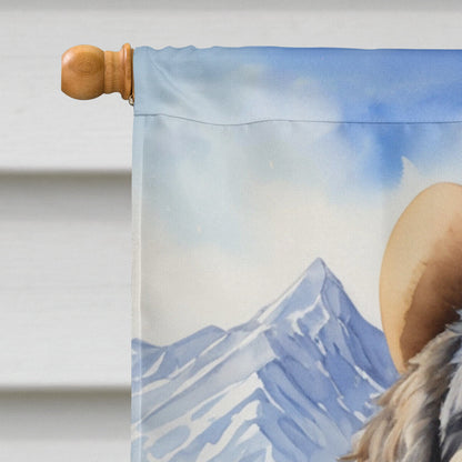 Bernedoodle Cowboy Welcome House Flag Caroline's Treasures