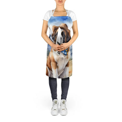Saint Bernard Cowboy Welcome Apron - Vivid Treasure Zone