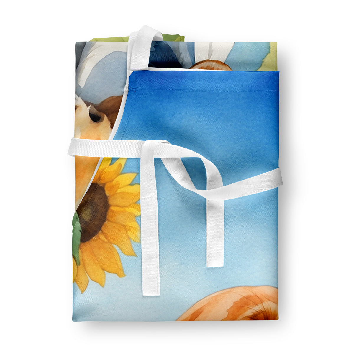 English Foxhound in Sunflowers Apron Caroline's Treasures