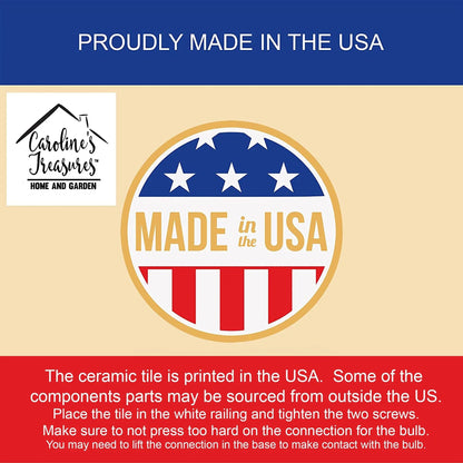 Pug in Sunflowers Ceramic Night Light-2