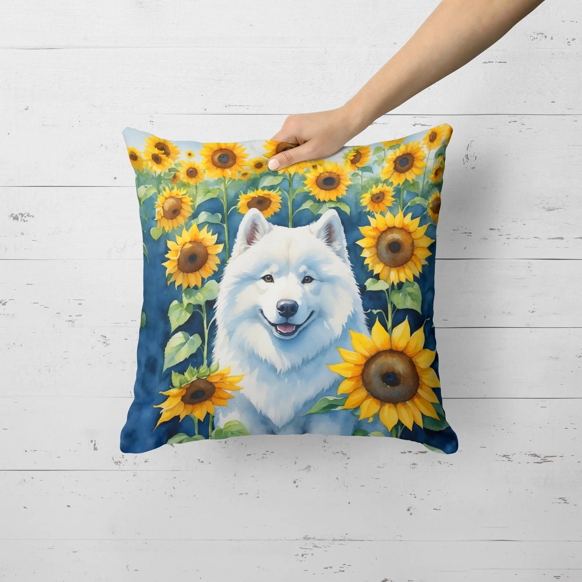 Samoyed Pillow: Cozy Decorative Comfort for Animal Lovers - Vivid Treasure Zone
