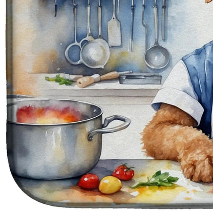 Airedale Terrier The Chef Dish Drying Mat-3
