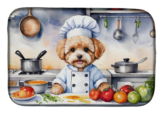 Maltipoo The Chef Dish Drying Mat Caroline's Treasures