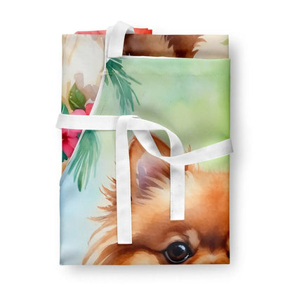 Pomeranian Luau Apron - Vivid Treasure Zone