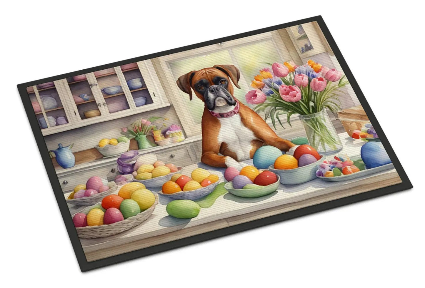 Decorating Easter Boxer Doormat - Vivid Treasure Zone