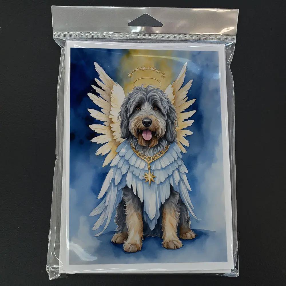 Bergamasco Sheepdog My Angel Greeting Cards Pack of 8-2