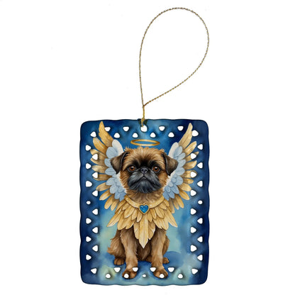 Brussels Griffon My Angel Porcelain Ornament-0
