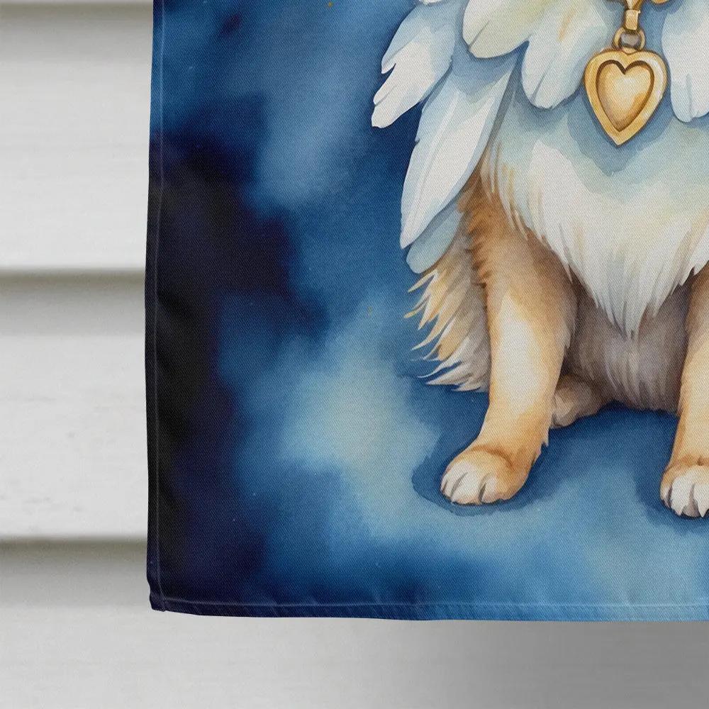 Pomeranian My Angel House Flag-3