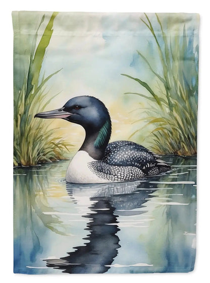 Minnesota Common Loon House Flag - Vivid Treasure Zone