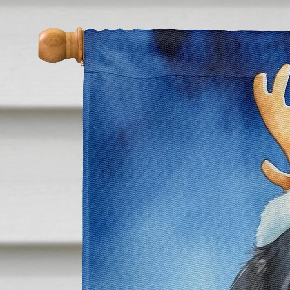 Newfoundland Christmas Reindeer House Flag - Vivid Treasure Zone