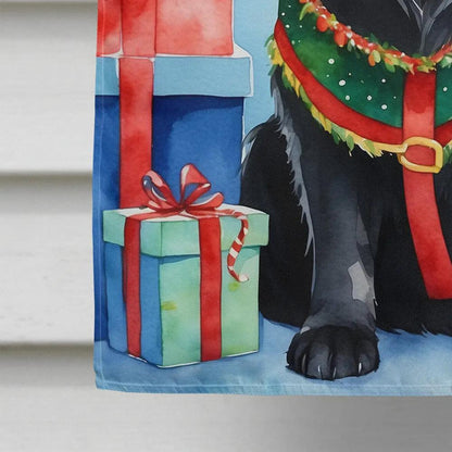 Newfoundland Christmas Reindeer House Flag - Vivid Treasure Zone