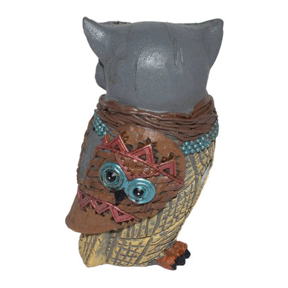 Polyresin Owl Home Decor Gift Set SAMA Homes