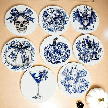 Chinoiserie Halloween Coasters Gia Roma
