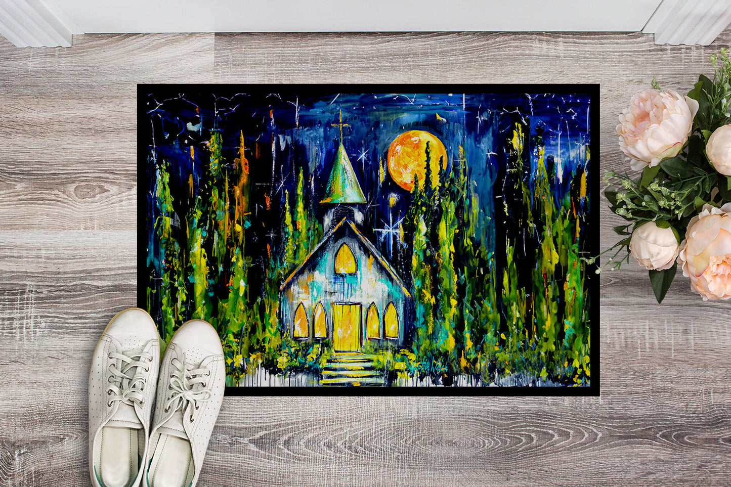 Rock of Ages Church Doormat Caroline's Treasures