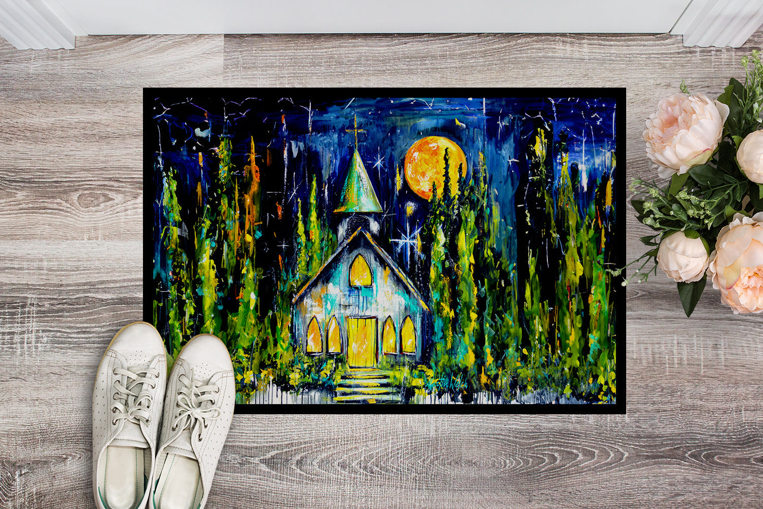 Rock of Ages Church Doormat Caroline's Treasures