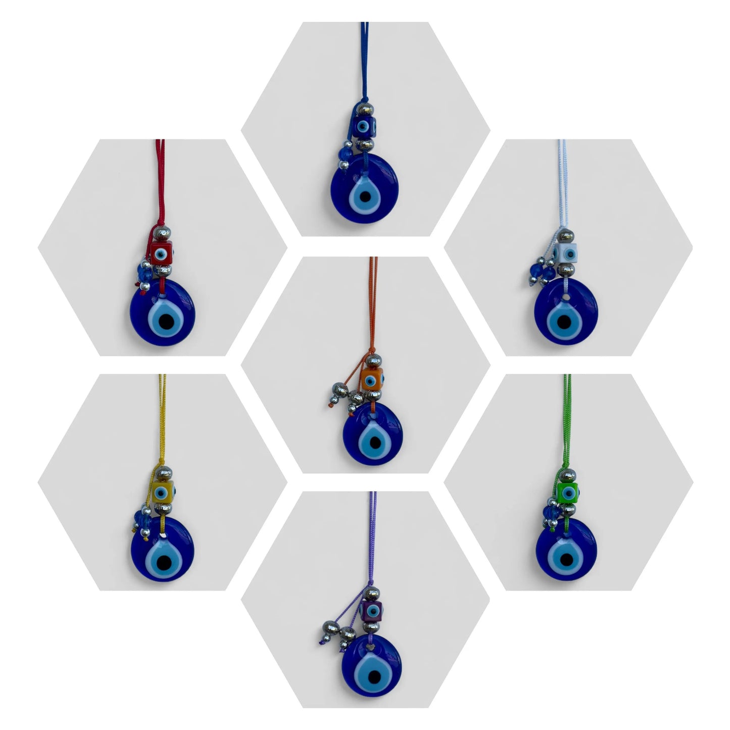 Wall Hanging Evil Eye - Nazar Boncuk Mal De Ojo, Modern Boho Style Home Decor - Multiple Color Options-0