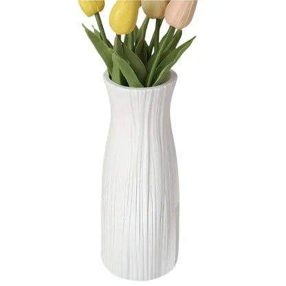 NNEOBA White Plastic Vase for Home and Wedding Decor NNEOBA