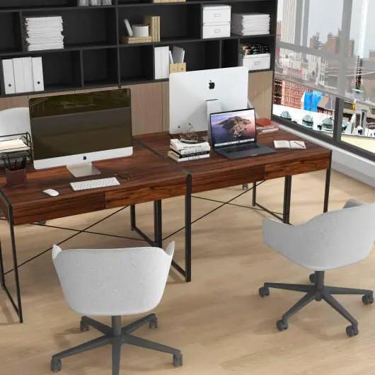 Versatile Home Office Desk and Storage Cabinet Bundle-2