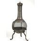 Rustic Outdoor Steel Cast Iron Chimenea Wood Fire Pit FastFurnishings
