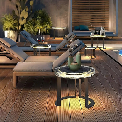 OUTDOOR SOLAR POWER LED GARDEN TABLE-2